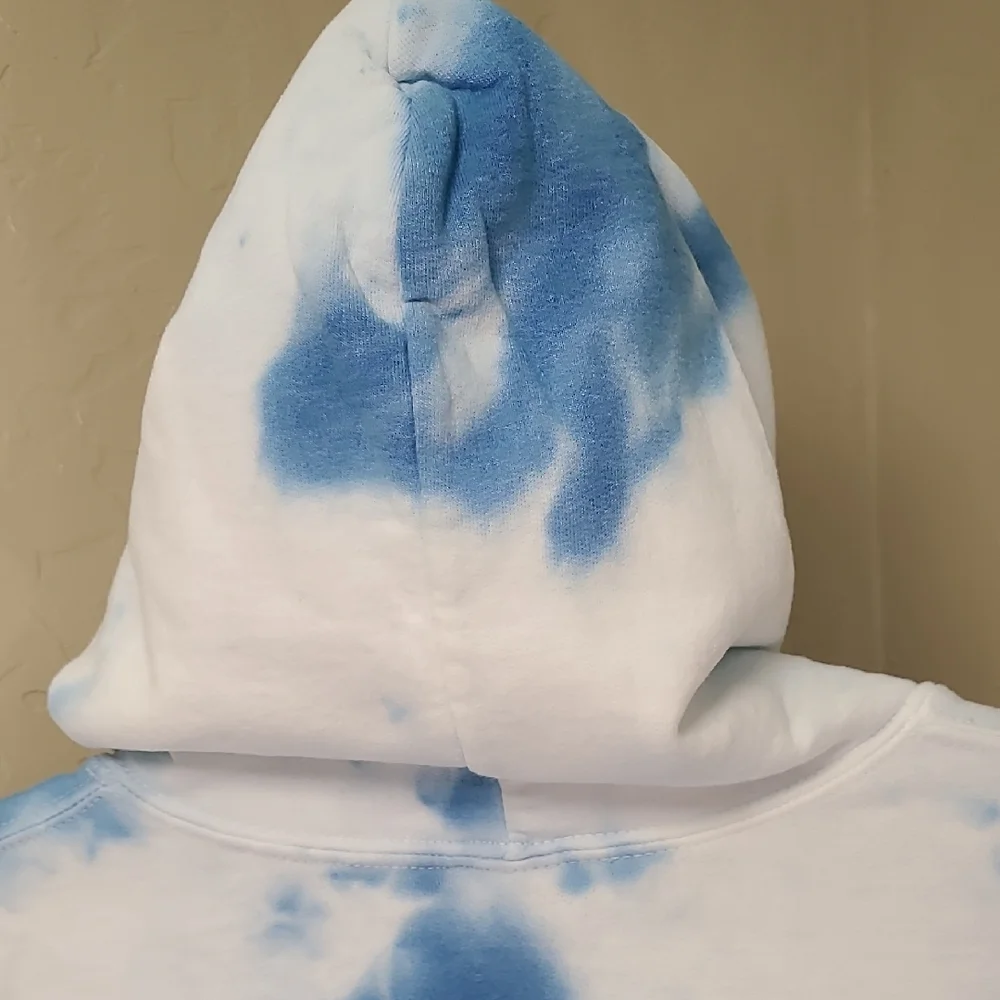 Cup Noodles X Hello Kitty Blue Pink White Tie Dye Cup Noodles Hoodie XL - Picture 10 of 14
